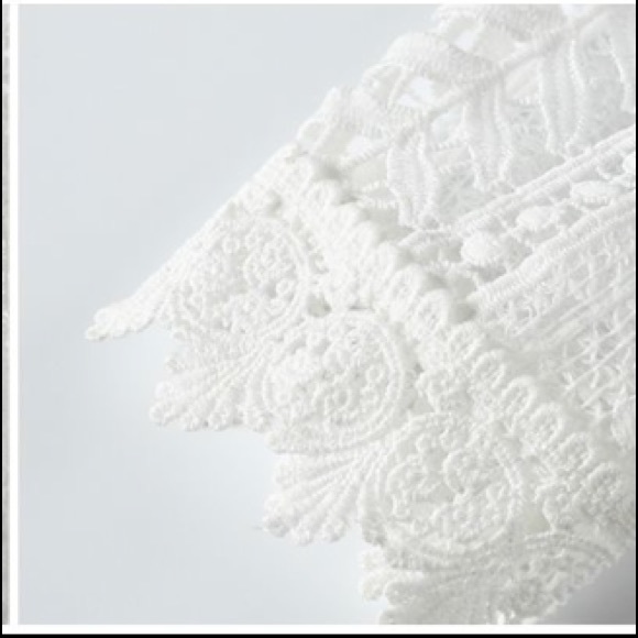 1 Left! Long Sleeve White Lace Top - Picture 5 of 7